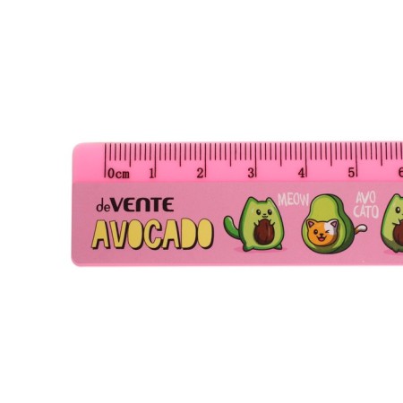 Ruler 16 cm, Devente, Avocado, Mix x 4 colors, cardboard box-1