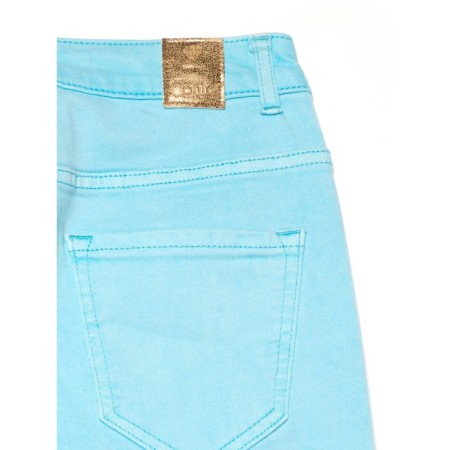 Women's jeans with a high landing CONTE Elegant Skinny, size M, color Washed Aqua Blue-6