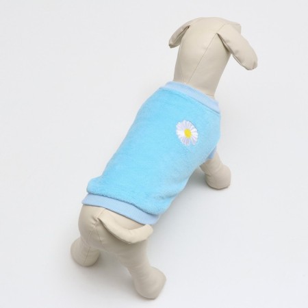 Sweatshirt for animals "Chamomile", Velsoft, Size S, Blue (DS 25, Osh 22, OG 34 cm)-2