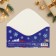 Money envelope "Happy New Year", leaves 16.5 x 8 cm, New Year