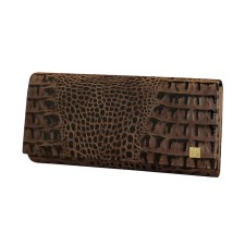 Wallet with frame lock XL Loricata Brun