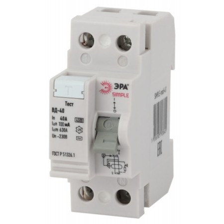 Protective shutdown device Simple Simple-Mod-47 VD-40 2P 40A/100MA
