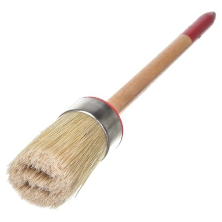 Round bison 01501-30, light bristles, wooden pen, No. 6, 30mm-1