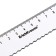 Line 15 cm Erichkrause "Clear", plastic, with a wavy edge, transparent