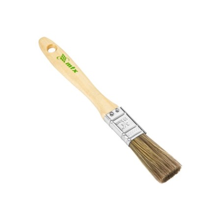 Brush flat MTX 83076, mixed bristles, wooden pen, 3/4 "