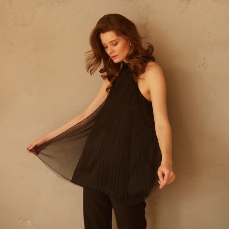 Top female minku: Green Trend Black Color, Rr. 48