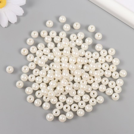 Set of beads "pearls" d 8 mm, 250 gr, white