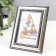 Photo frame plastic 10x15 cm silver (790)