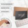 A set of gift certificates "Black Silk", 10 pcs, with craft bags and stickers, black color