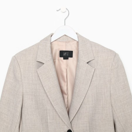 Women's jacket with side cuts MIST size 40-42, beige color-7