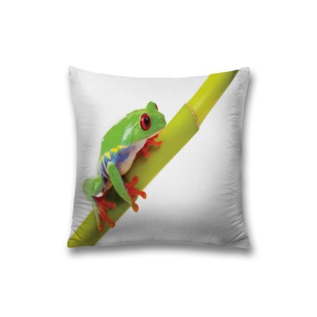 Pillowess decorative “Frog on a branch”, on a zipper, size 45x45 cm