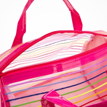 Lightning cosmetic bag, pink color-2