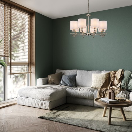 Suspended lamp 8x40W E14, size 76x76x102 cm-4