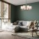 Suspended lamp 8x40W E14, size 76x76x102 cm