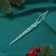 Christmas tree decoration "icicle" 14.5x1 cm, blue overflows