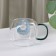 Glass mug with a ceramic lid and a spoon of Teddy, 350 ml