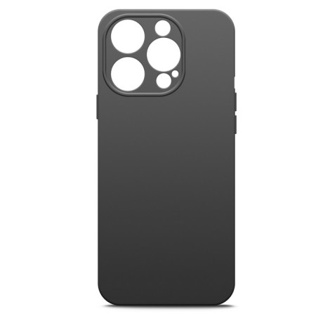 Borasco cover for iPhone 15 Pro, matte, silicone, black