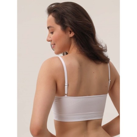 Top female supporting on thin straps Mirey Top Shaper Spalla Stretta, size 50, color white-1