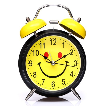 An alarm clock "Muzzle-smile", 17 x 11.5 cm, d-9 cm