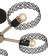 Lamp on the ESCADA rod, 679/5p Black. 5x60W, E27, 600x600x180 mm, black/tree color