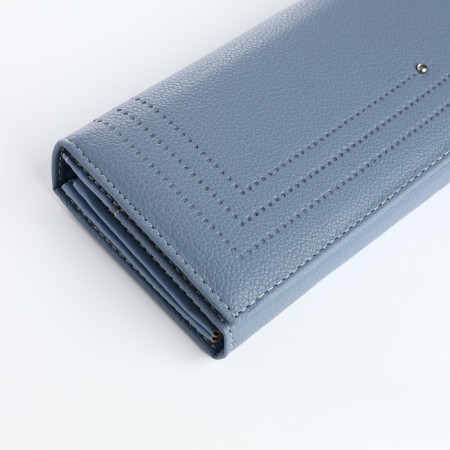 Women's wallet on magnets, blue color-2