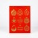 Package Gift New Year Laminated "Balls", l 31 x 40 x 11.5 cm