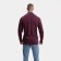 Male polo with long sleeve, burgundy color, size 44 (s)