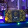 Garland "fringe" 3 × 0.6 m, IP44, UMS, dark thread, 160 smd-led, glow of multi, 220 V