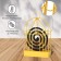 A spiral stand for mosquitoes, for incense, metal, "golden cage"