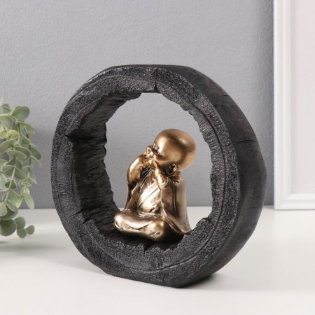 Polystone souvenir "Little Hothee with dimples, in an arch of wood cut" 6x21x19 cm-3