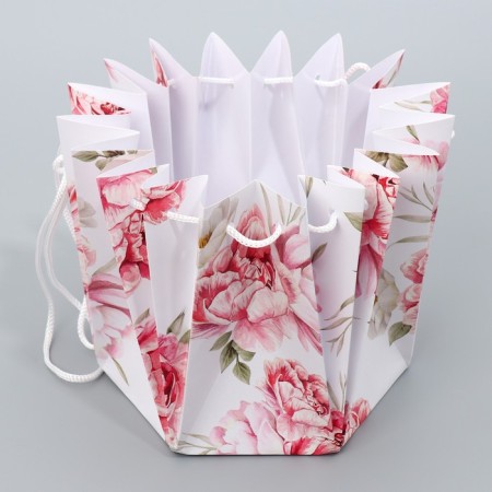 Aquabox for flowers "Flowers", 16.5 x 16.5 x 16.5 cm-4