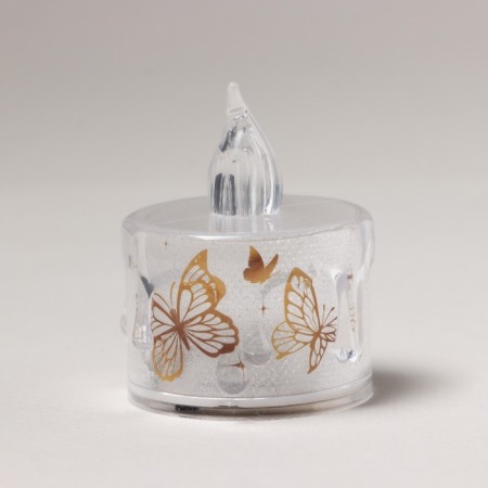 LED candle, mod. SV-22 "Butterflies", 5 x 3.8 cm.-1