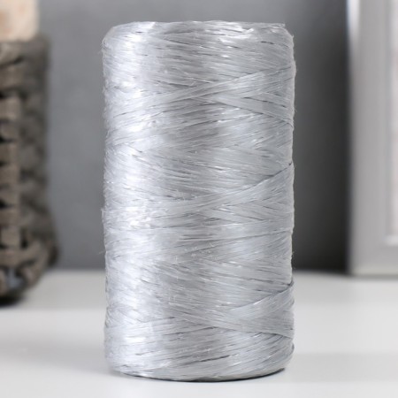 Gingerbread for manual knitting 100% polypropylene 200m/50g. (10-serebro)