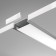 Aluminum profile built-in Led Strip Alm003S-2M, 200x3.04x0.6 cm, silver color