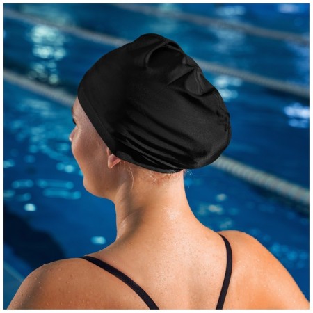 Шапочка для плавания взрослая ONLYTOP Swim, тканевая, обхват 54-60 см-4