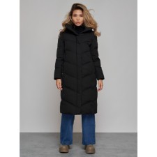 Coat insulated winter female, size 50, black color