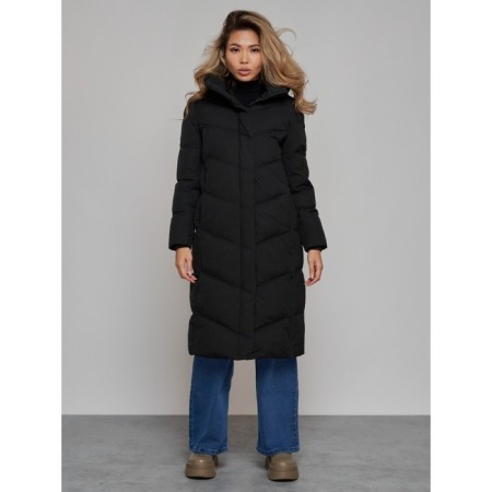 Coat insulated winter female, size 50, black color