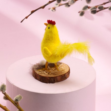 Easter decor "Cockerel and Nest" 5.5 × 5.5 × 12 cm-2