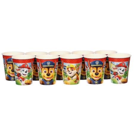 Paper glass "Happy Birthday!", 250 ml, puppy patrol-3