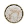 Handle button Art Tundra Ceramics 020, ceramic, bronze color