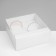 Standing for jewelry "Casket" 12 seats, 14.5 × 14.5 × 6 cm, white color