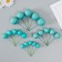 Decor for creativity "Balls turquoise" d = 2; 3; 3.5 and 4 cm set 20 pcs