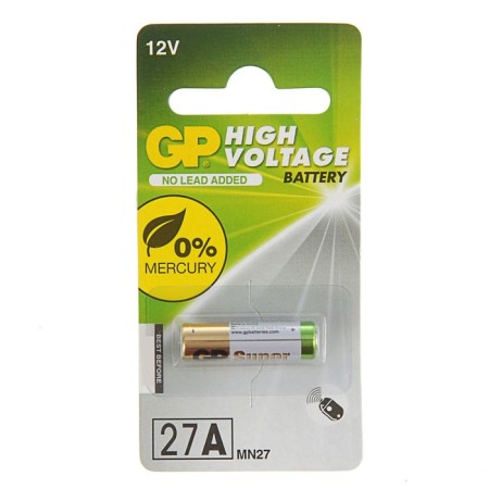 Battery Alkalin GP Mercury Free, A27 (27a, MN27) -1BL, 12V, blister, 1 pc.