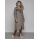 Coat insulated winter female, size 46, brown color