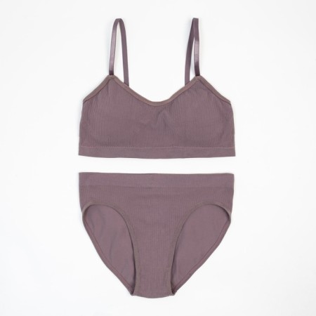 Female set (top, panties), dark purple color, rr 42-44-3
