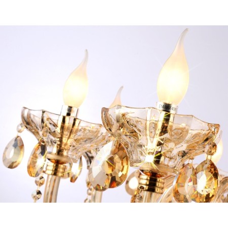 Suspended classic chandelier with crystal Ambrella Light, Classic, TR4907, 8HE14, Color Gold-3