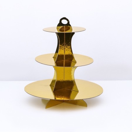 Tiers for the cake, thickness 1.5 mm, height 35 cm, gold