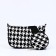 Bag Women's Cross-Bodi with a zipper, black/white color