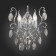Sconces st. SL846.101.02. OoreCchini. 2x40 watts, E14, 25.5x38 cm, dark chromium color