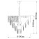 Breeze chandelier, size 50x68x50 cm, 480W 8xe27 IP 20